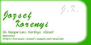 jozsef korenyi business card